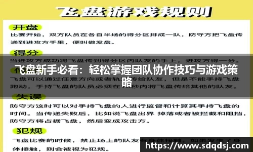 飞盘新手必看：轻松掌握团队协作技巧与游戏策略